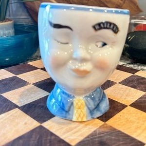 Vintage Limited Edition Baileys Yum Whiskey Mug Male Winking 1997 Glass Stein